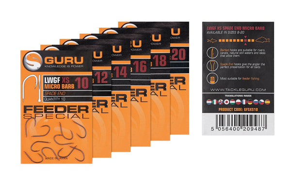 GURU SUPER XS  HOOKS       Was £2.25   Now £1.80