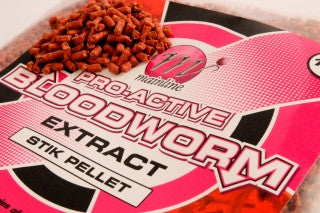 Mainline Stik Bloodworm Pellets.