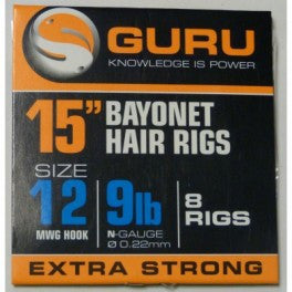 Guru 15in Bayonet Hair Rigs