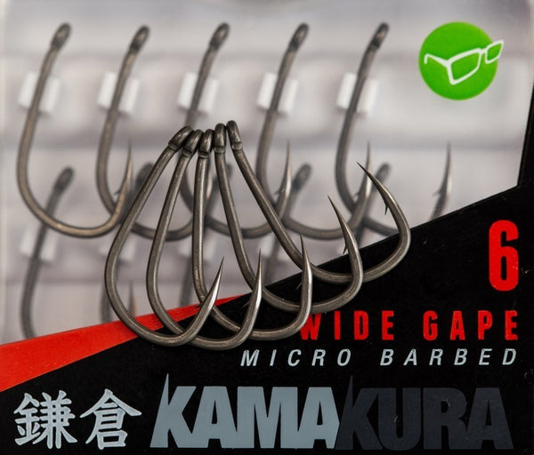 Korda Kamakura Wide Gape Hooks.