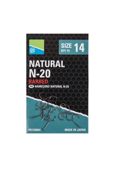 PRESTON INNOVATIONS NATURAL  N-20 HOOKS