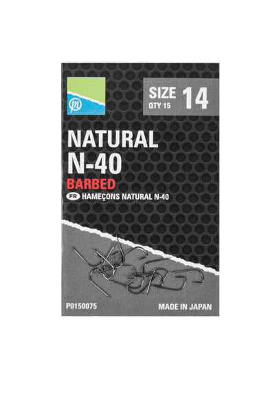 Preston Innovations Natural N-40 Hooks