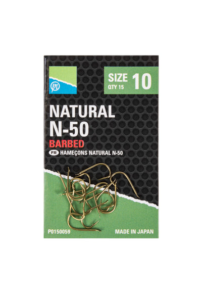 Preston Innovations Natural N-50 Hooks