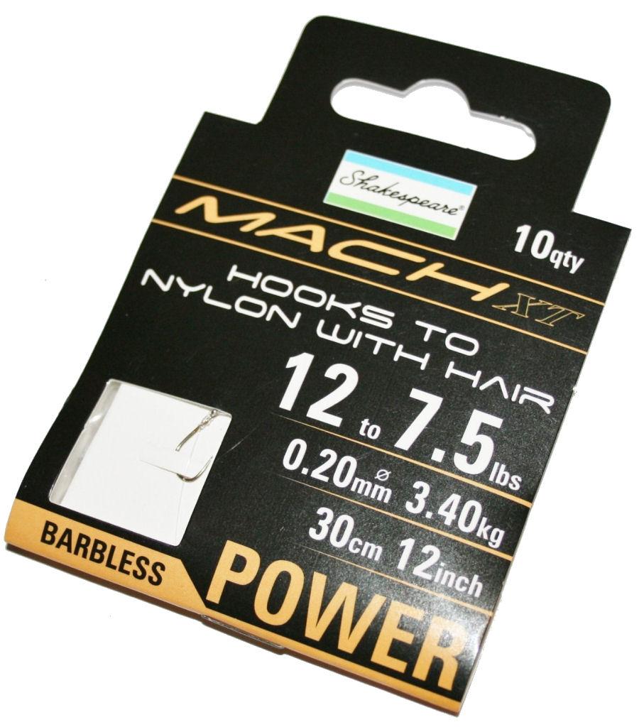 Shakespeare Mach Power Hooks to Nylon Barbless