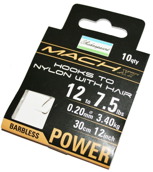 Shakespeare Mach Power Hooks to Nylon  Barbless